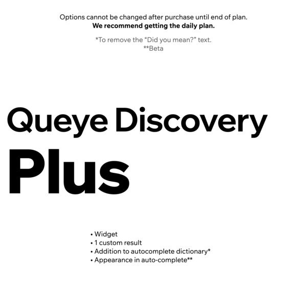 Queye Discovery Plus